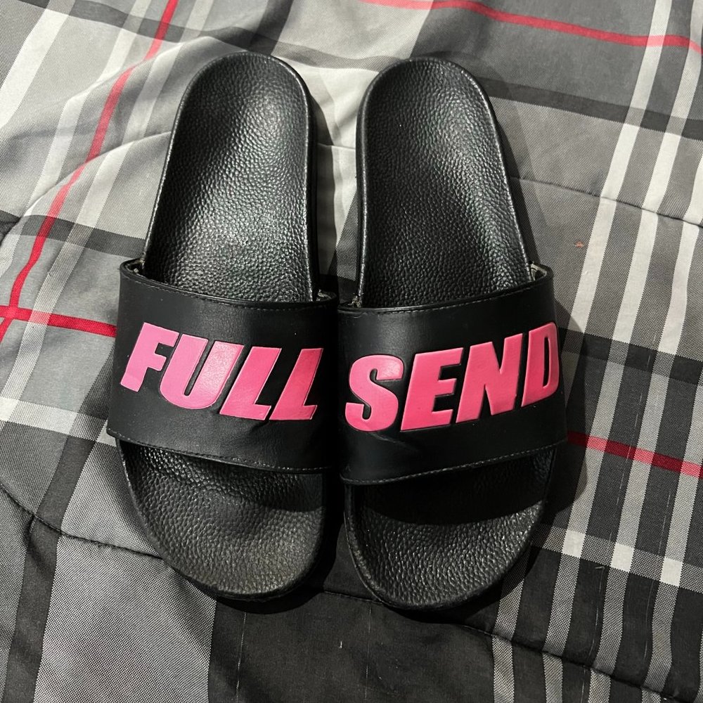 Nelk Boys Full Send Slides (Black, Size 11)